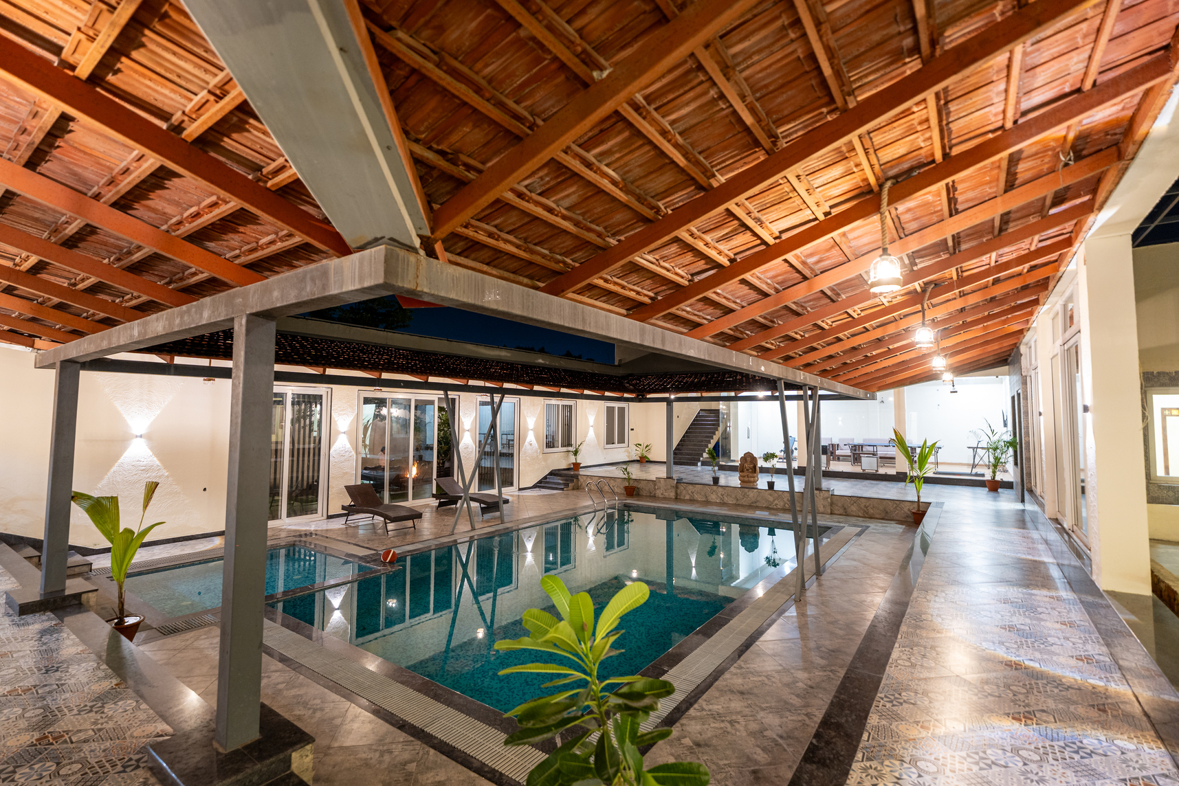 Private pool at Sunrise Farms